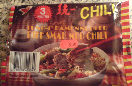Tung-I Ramen Beef and chilli